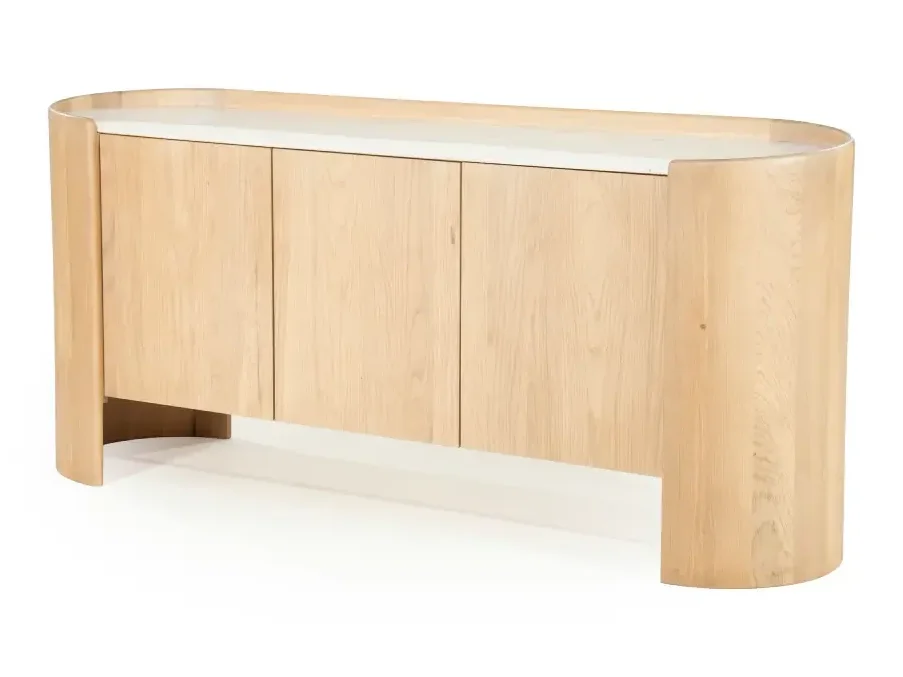 Eleonora Don sideboard i naturfärgad ek med marmor