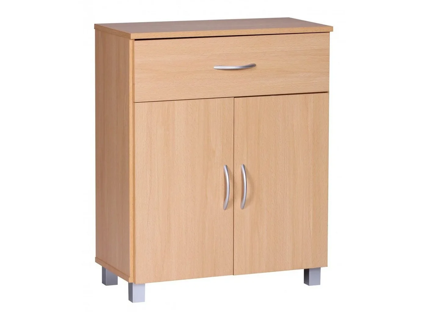 Wohnling sideboard 60 cm i taupe med två dörrar och en låda
