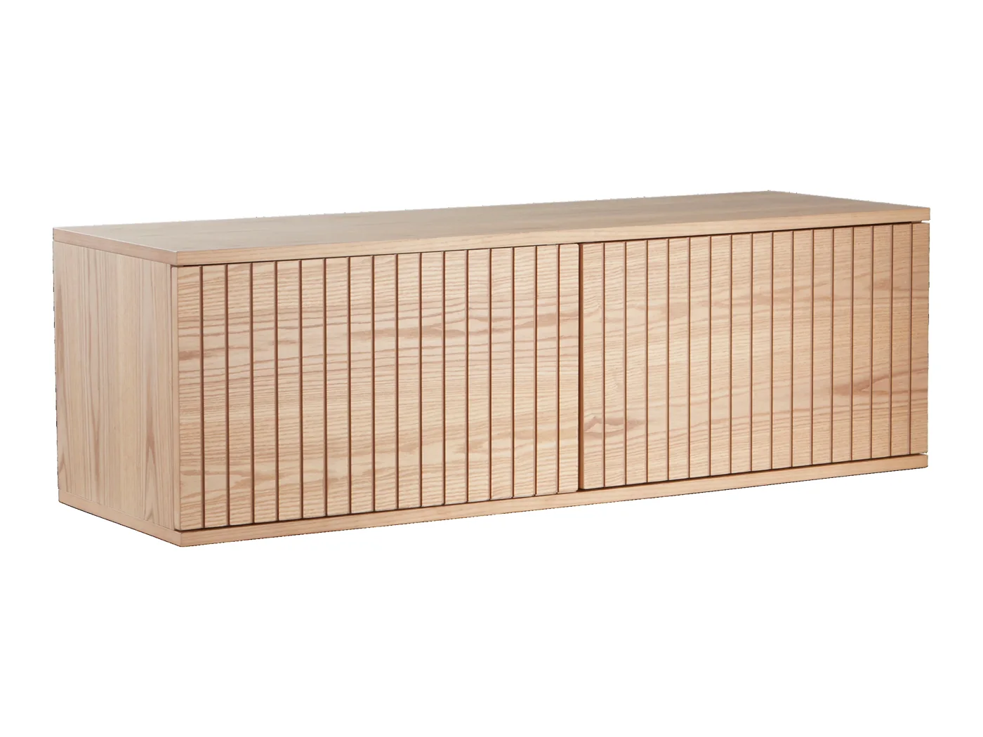 Jotex SANDVIKEN vägghängd sideboard i klarlackad askfaner